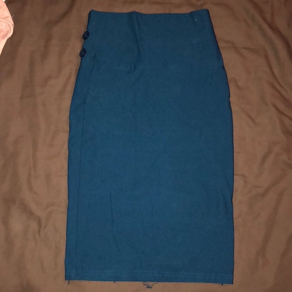 Royal blue pencil skirt